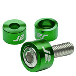 J2 Ee Ef Eg8 Eg2 Ek Ej6 Green Brushed Aluminum Header Manifold Washer+Bolt DNA MOTORING
