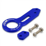 JDM Sport Rear Tow Hook Billet Exterior Towing Arm Set Trailer Kit Blue For Benz AJP DIST