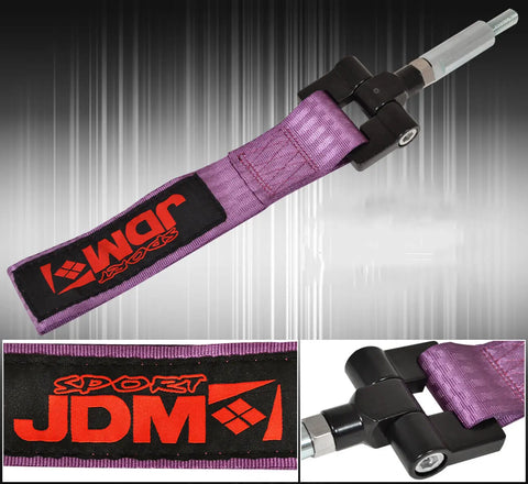 (JDM Sport)For Infiniti G35 Heavy Duty Nylon Tow Hook Strap Adapter Kit Purple AJP DIST