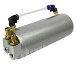 Jdm Round Billet Aluminum 750Ml Silver Oil Catch Tank/Can Reservoir Engine Race DNA MOTORING