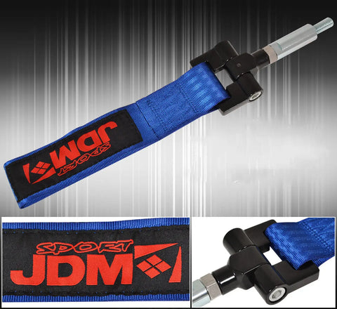 (Jdm Sport) For Infiniti G35 Heavy Duty Nylon Tow Hook Strap Adapter Kit Blue AJP DIST