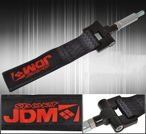 (Jdm Sport) Vw Golf Iv/Jetta 99-04 Heavy Duty Nylon Tow Strap Adapter Kit Black AJP DIST