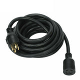 L14-30 25Ft 7500W 30Amp Generator Rv Power Extension Wire Cord 10/4 Cable Copper BLACKHORSERACING