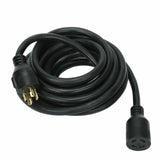 L14-30 25Ft 7500W 30Amp Generator Rv Power Extension Wire Cord 10/4 Cable Copper BLACKHORSERACING