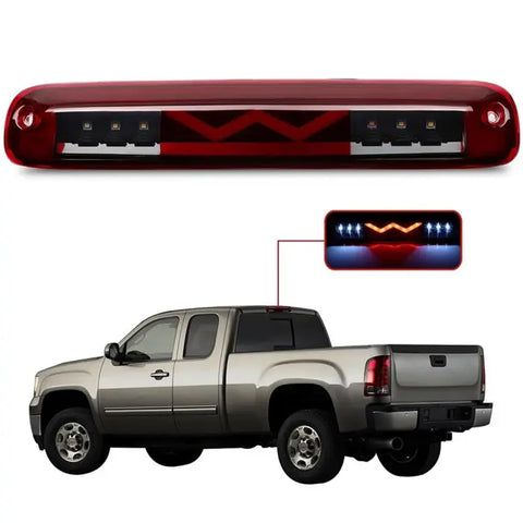 LED 3rd Third Brake Tail Light 01-07 Chevrolet Silverado GMC Sierra Black ECCPP