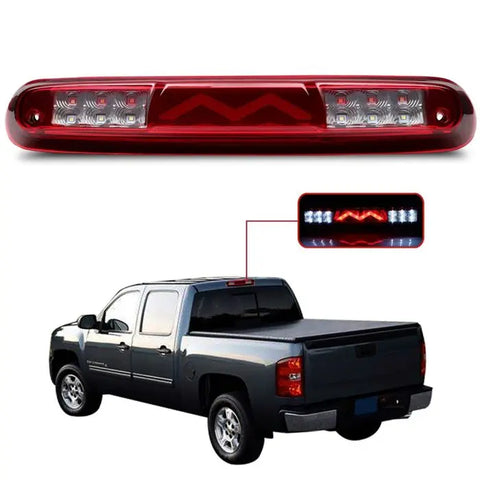 LED Rear 3rd Third Brake Tail Light Chrome 07-13 Chevy Silverado GMC Sierra ECCPP