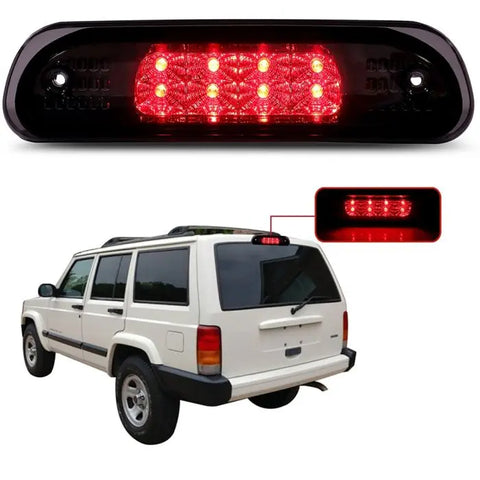 LED Rear 3rd Third Brake Tail Light Chrome 1997-2001 Jeep Cherokee New ECCPP