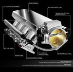 LS LSX LS1 LS6 Short Fabricated Intake Manifold Kit + 92mm Throttle Body & Fuel Rails MD Performance