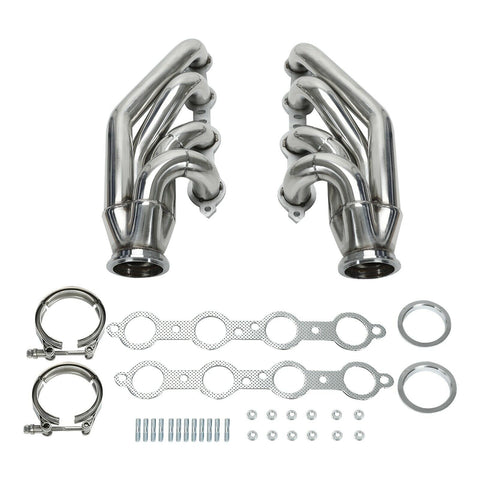 LS Turbo Headers For LSX, LS1, LS2, LS3, LS6 Forward Facing Up 1 3/4" Primaries SILICONEHOSEHOME
