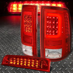 [Led C-Shape Bar]2009-2017 Dodge Ram Red Tail Light+Third 3Rd Brake Lamp Speed Daddy