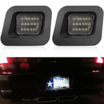 License Plate Light Tag Lamp Assembly 6000K White 18SMD LED Chips Ram 1500 2500 3500 - 2Pack ECCPP