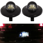 License Plate Light Tag Lamp Assembly 6000K White 9SMD LED Chips Ford Excursion Expedition Explorer F-150 F-250 - 2Pack ECCPP