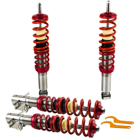 Lowering Suspenion Coilovers compatible for VW Rabbit / Compatible for Golf MK1 Cabriolet models 1980-1994 MaxpeedingRods