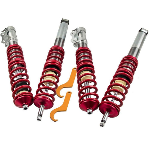Lowering Suspension Coilover Kit compatible for VW MK2 Vento / MK3 compatible for GOLF and JETTA Struts MaxpeedingRods