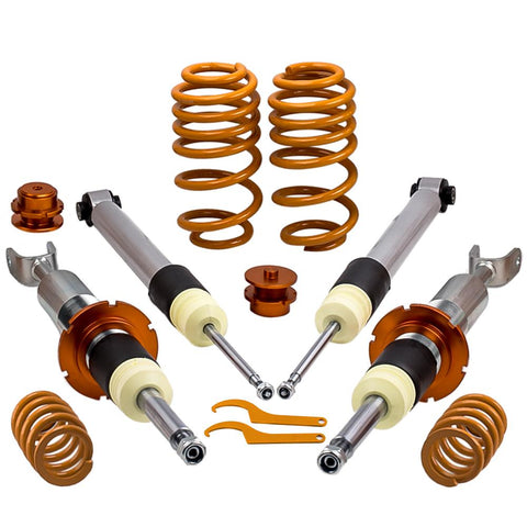 Lowering Suspension Kit Coilovers Shock Absorber compatible for Audi A4 8E B6 B7 2001-2009 MaxpeedingRods