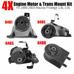 M080 4Pcs Manual Motor & Trans Mount Set Fit 1999-2003 Mazda Protege 1.8L 2.0L F1 Racing