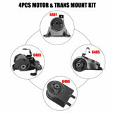 M080 4Pcs Manual Motor & Trans Mount Set Fit 1999-2003 Mazda Protege 1.8L 2.0L F1 Racing