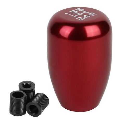 M10 X 1.5 THREAD PITCH IN 5-SPEED MANUAL RACING SHROT SHIFTER RED KNOB+REVERSE DNA MOTORING