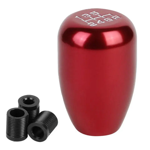 M10 X 1.5 THREAD PITCH IN 6-SPEED MANUAL RACING SHROT SHIFTER RED KNOB+REVERSE DNA MOTORING