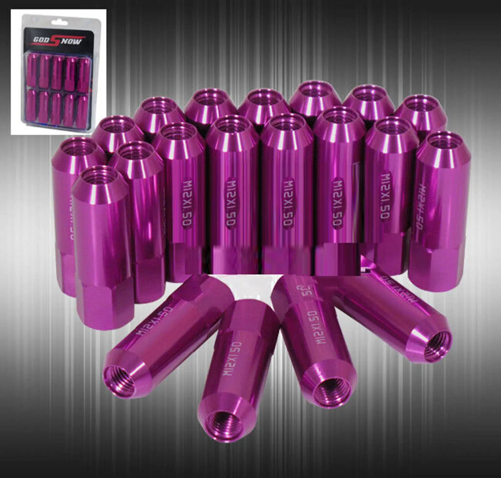 M12X1.5Mm 20 Pieces Open End Extended Lugs Nuts Aftermarket Wheels Rims