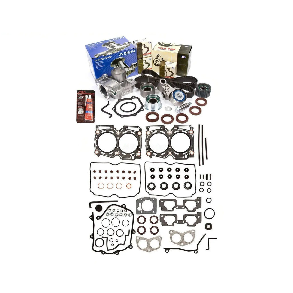 MLS Head Gasket Set Timing Belt Kit AISIN Water Pump Fit 00 03 Subaru Dynamic Performance Tuning