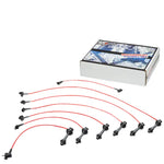 Mk4 2Jzgte Turbo Ignition System Silicone Spiral Core Spark Plug Wire Red DNA MOTORING