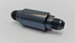 Motor K Swap An6 100 Micron Black Aluminum Inline Fuel Filter Petrol Universal MD Performance