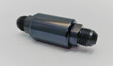 Motor K Swap An6 100 Micron Black Aluminum Inline Fuel Filter Petrol Universal MD Performance