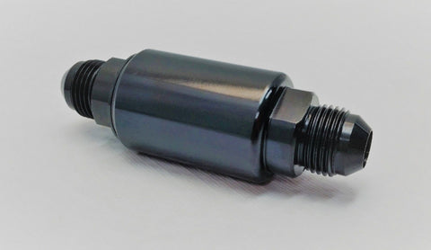 Motor K Swap An6 100 Micron Black Aluminum Inline Fuel Filter Petrol Universal MD Performance