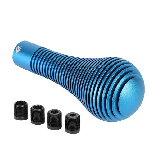 NRG 115MM UNIVERSAL ALUMINUM KNURLED HEAT SINK BUBBLE HEAD SHIFT KNOB SK-701BL DNA MOTORING