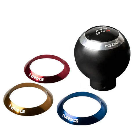 Nrg Anodized Ball Round Sphere Style 5-/6-Speed Gear Shifter Shift Knob Black DNA MOTORING