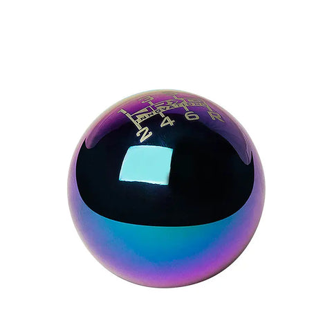 NRG ANODIZED BALL STYLE SHORT THROW 6-SPEED GEAR SHIFTER SHIFT KNOB NEO CHROME DNA MOTORING