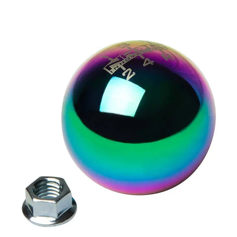 NRG ANODIZED BALL TYPE STYLE M10x1.5 5-SPEED GEAR SHIFTER SHIFT KNOB NEO CHROME DNA MOTORING