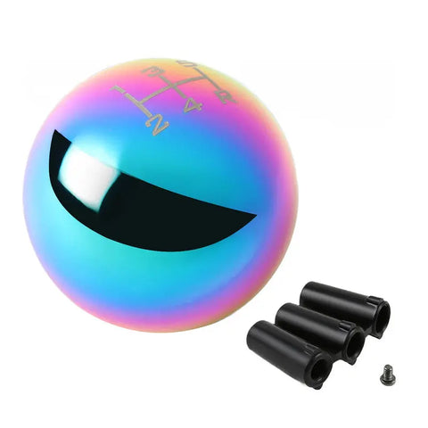 NRG ANODIZED BALL TYPE STYLE WEIGHTED 5-SPEED GEAR SHIFTER SHIFT KNOB IRIDIUM DNA MOTORING