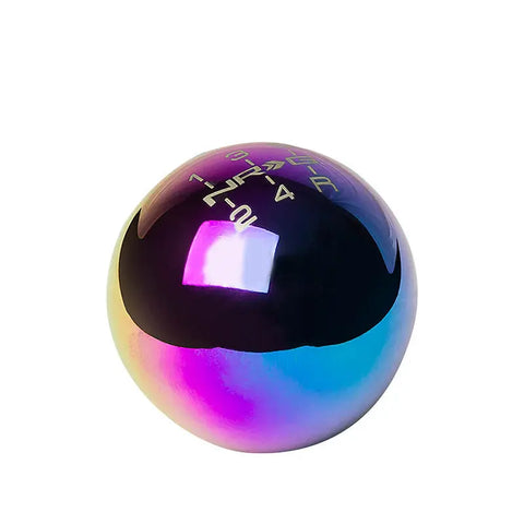 NRG ANODIZED BALL TYPE STYLE WEIGHTED 5-SPEED GEAR SHIFTER SHIFT KNOB NEO CHROME DNA MOTORING