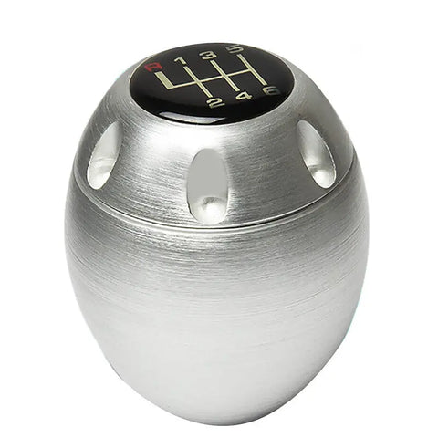 NRG ANODIZED TYPE-M STYLE SHORT THROW 5/6-SPEED GEAR SHIFTER SHIFT KNOB SILVER DNA MOTORING