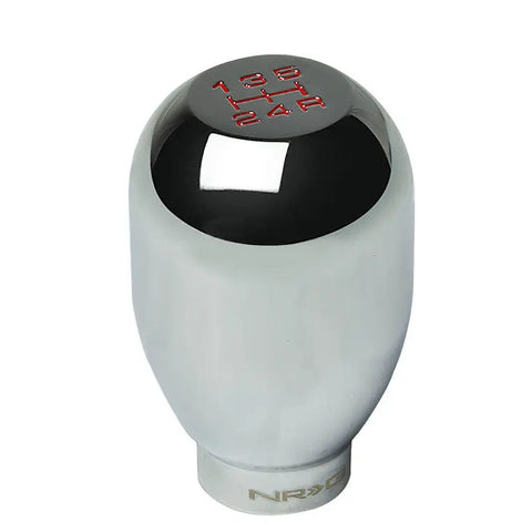 NRG ANODIZED TYPE-R STYLE M10x1.5 WEIGHTED 5-SPEED SHIFTER SHIFT KNOB CHROME/RED DNA MOTORING