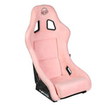 NRG INNOVATIONS PINK ALCANTARA FULL BUCKET RACING SEAT MEDIUM FRP-303PK-PRISMA DNA MOTORING