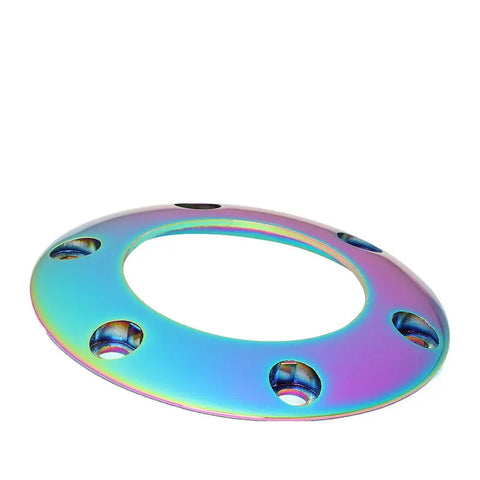 Nrg Innovations Str-001Mc Steering Wheel Bolt-On Horn Button Ring Neo Chrome DNA MOTORING