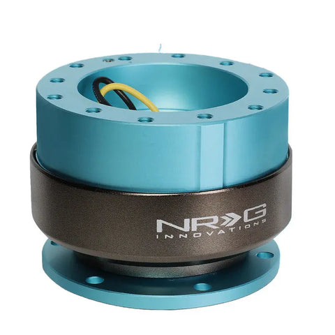 Nrg Srk-200Mf Aluminum Steering Wheel Quick Release Adapter Minty Fresh/Titanium DNA MOTORING
