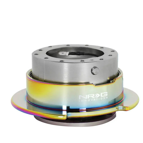 Nrg Srk-250Gm-Mc Steering Wheel Quick Release Gen 2.5 Gun Metal/Neo Chrome Ring DNA MOTORING