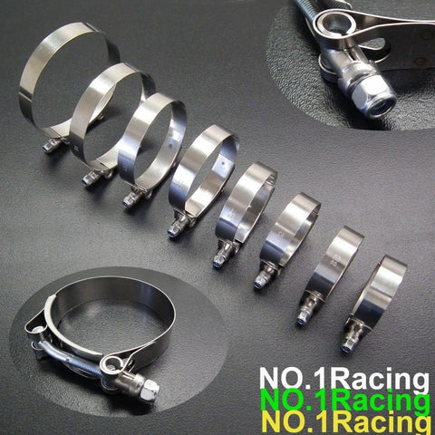 New 16X 2" Stainless Steel T-Bolt Clamps Turbo Intake Silicone Hose Coulper Clam F1 Racing