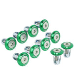 Nrg Innovations Fw-100Gn Aluminum Fender Washer Dress Up Kit 10Pcs W/Rivnut Tool DNA MOTORING