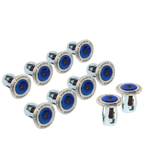 Nrg Innovations Fw-200St Titanium Fender Washer Dress Up Kit 10Pcs W/Torx Key DNA MOTORING