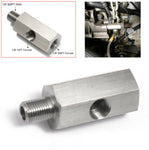 Oil Pressure Sensor Tee 1/8''NPT to Adapter Fitting Turbo Supply Feed Line Gauge MD Performance