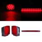 Pair Submersible Tail Stop License LED Light Over 80" w/Red 15'' Brak Light Bar ECCPP