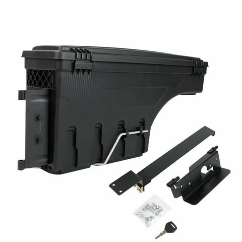 Passenger Side Truck Bed Storage Tool Box For 2002-2021 Dodge Ram 1500 2500 3500 BLACKHORSERACING