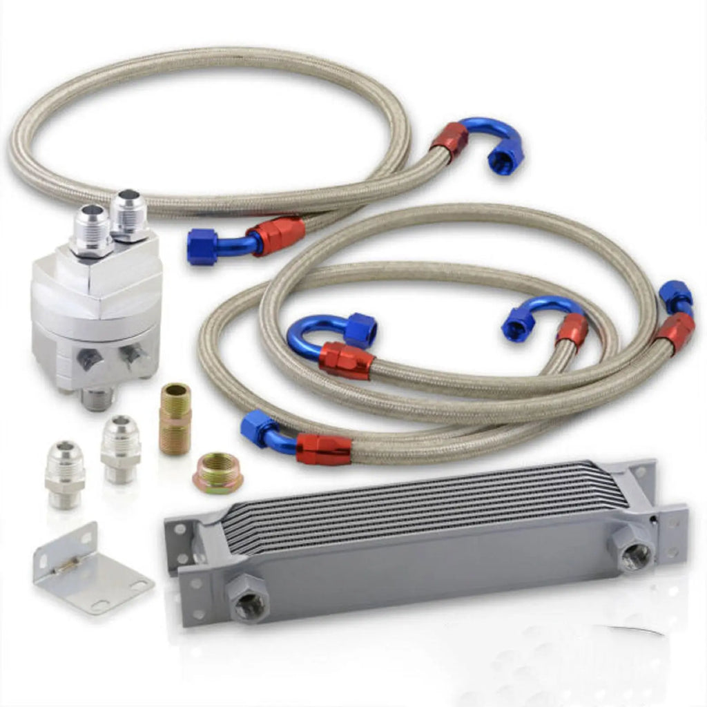 Performance Oil Cooling Cooler Relocation Filter Kit For Toyota Supra