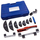 Pipe Bender HVAC Refrigeration Ratchet Tube Bending Heads Cutter Tool Kit MAXPEEDINGRODS-NEW