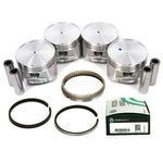 Pistons w/ USA Rings fit 90-97 Nissan D21 Pickup 2.4L KA24E DOHC 12V MIZUMOAUTO